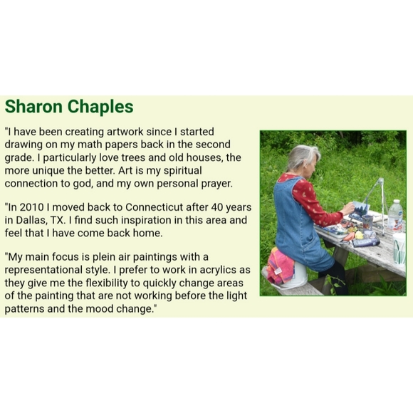 Beautiful Unique Original Art by Sharon Chaples Paint on Canvas Board 8in x 10in - Picture 3 of 3